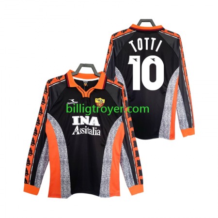 Billige Fotballdrakter AS Roma Totti 10 1999 Retro Tredjedraktsett 1998 Langermet